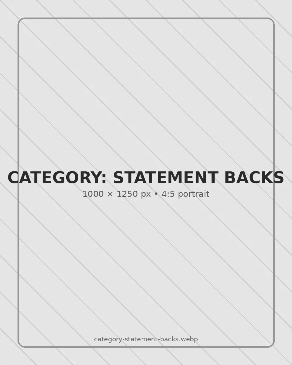 Replace with statement back T-shirt photo — 1000 by 1250 pixels